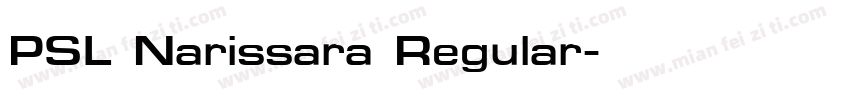 PSL Narissara Regular字体转换